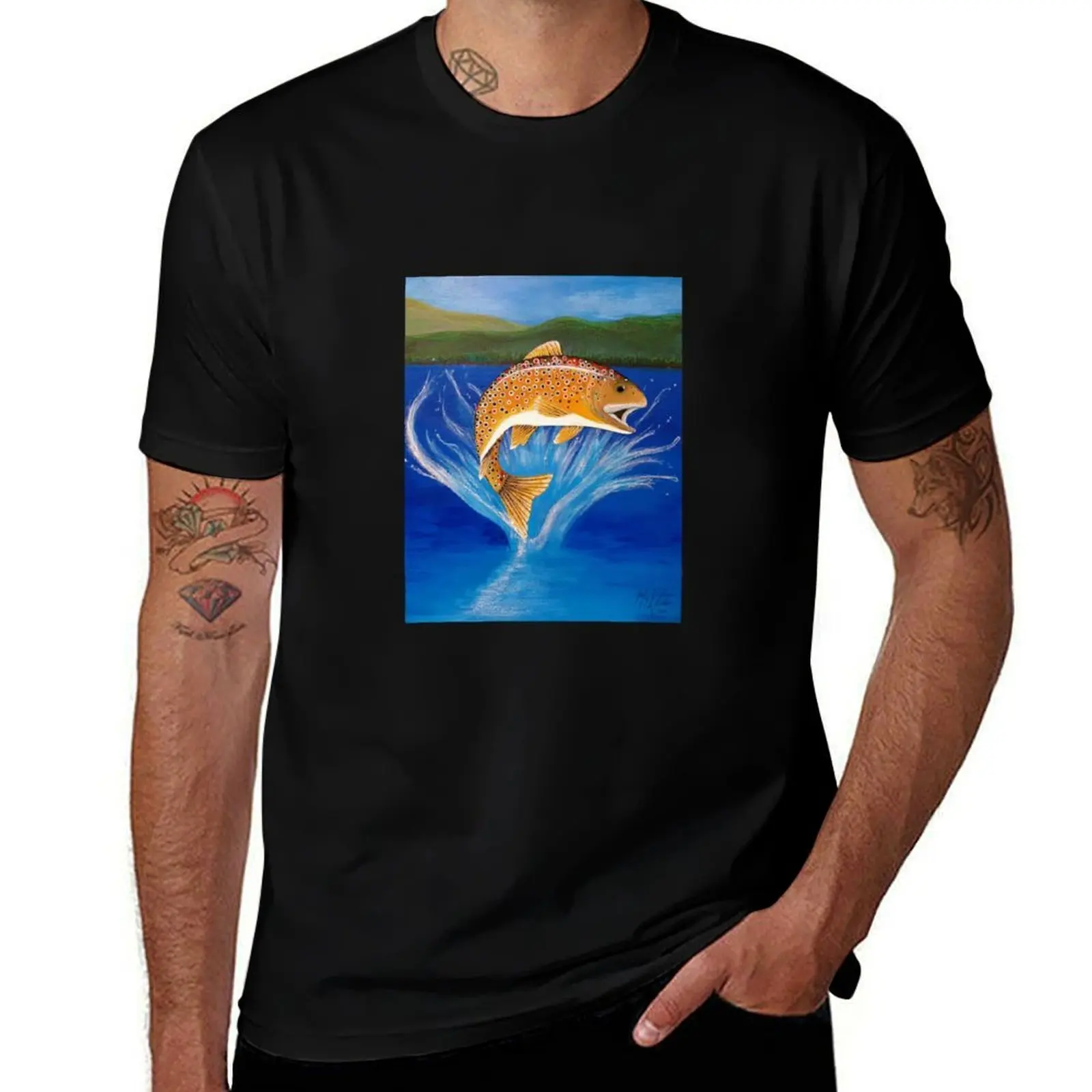Splash Happy Brown Trout T-Shirt sports fans plus size tops summer 2025 Men's t shirts
Splash Happy Brown Trout T-Shirt sports fans plus size tops summer 2025 Men's t shirts