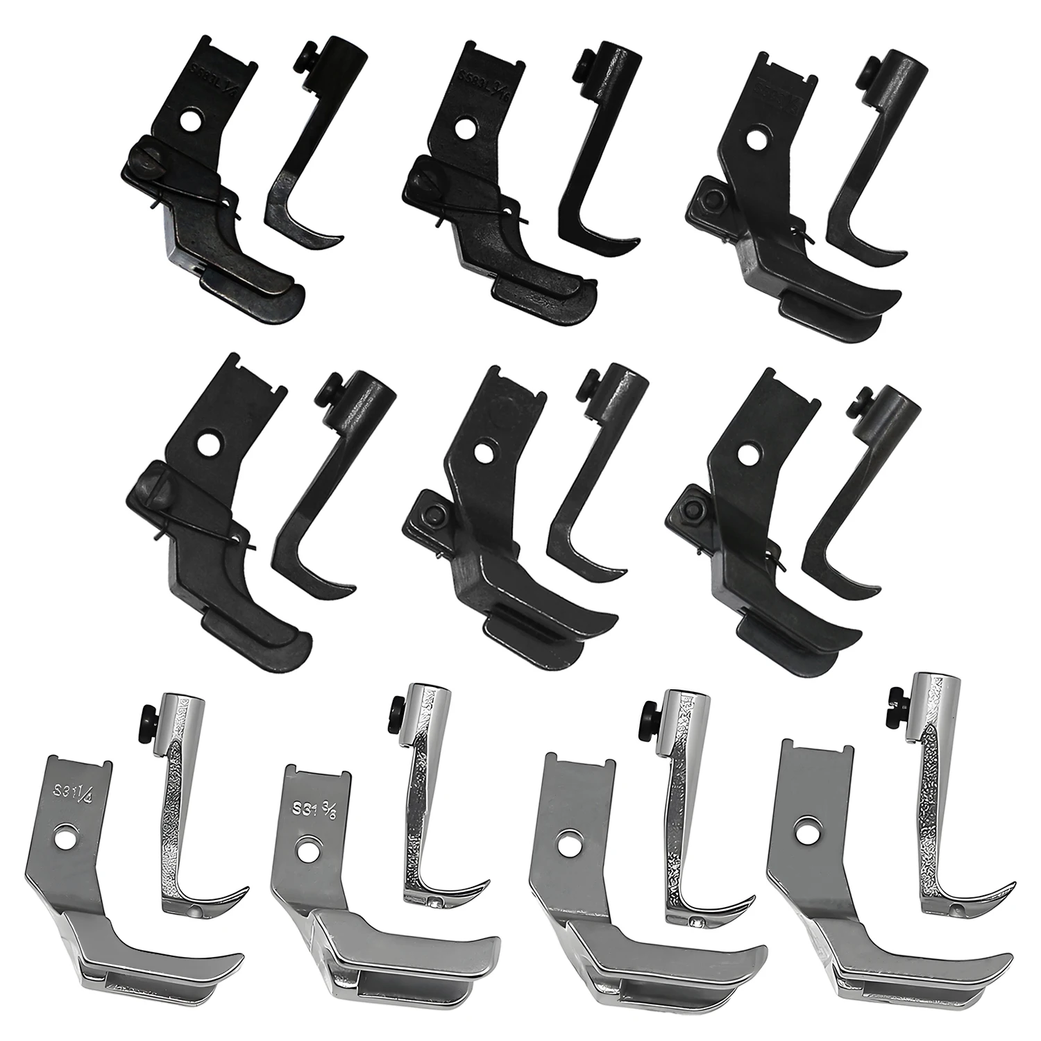 10 Set Piping Cording & Edge Guide Presser Foot Fit For JUKI Consew Singer Brother Industrial Sewing Machine Accessories
10 Set Piping Cording & Edge Guide Presser Foot Fit For JUKI Consew Singer Brother Industrial Sewing Machine Accessories
