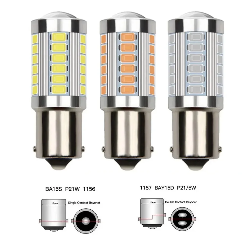 1 PCS 1157 BAY15D P21W 1156 BA15S LED Bulbs Turn Signal Lights 12V 5630-33SMD 7000K White Reverse Parking Backup Brake Lamps
1 PCS 1157 BAY15D P21W 1156 BA15S LED Bulbs Turn Signal Lights 12V 5630-33SMD 7000K White Reverse Parking Backup Brake Lamps