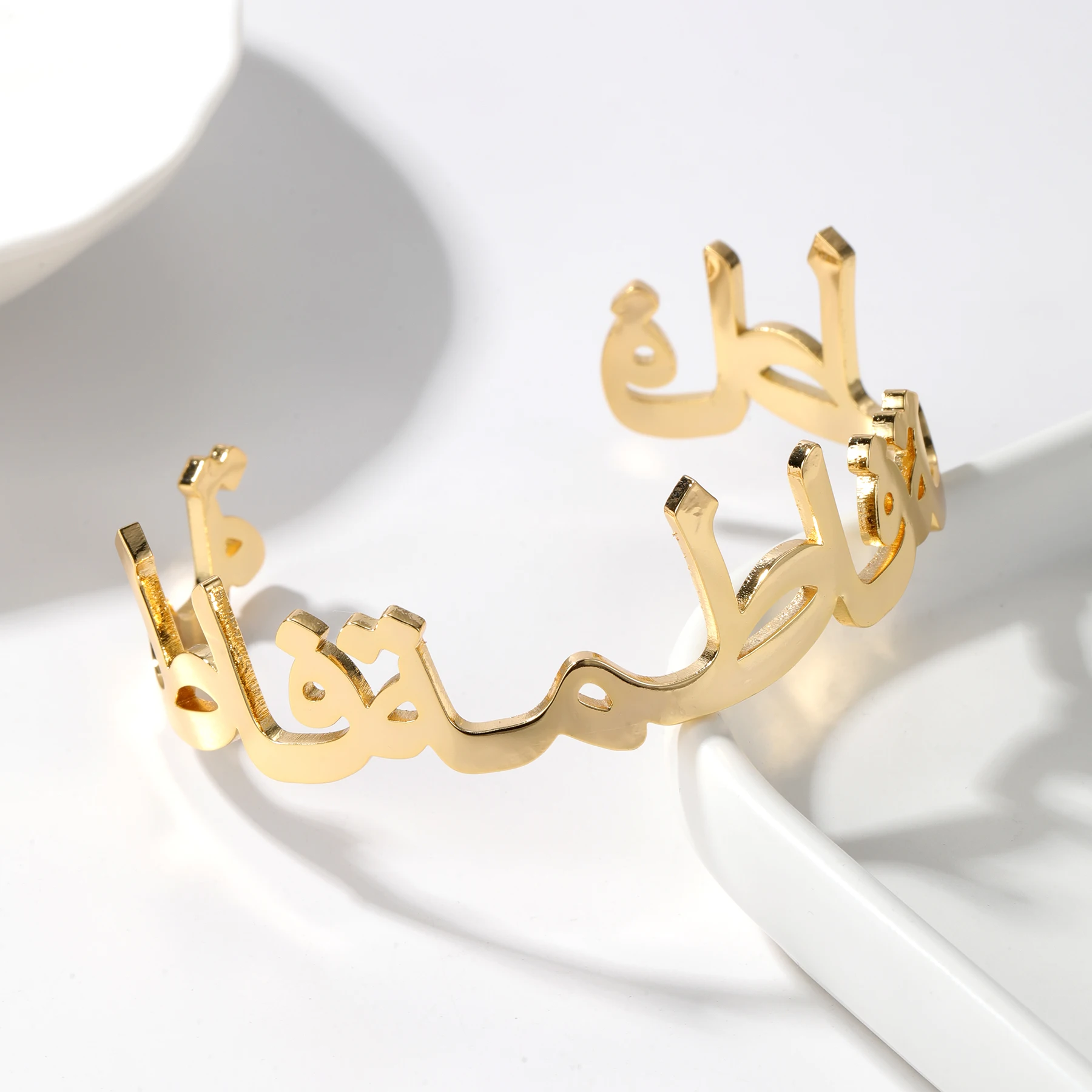 Adjustable Arabic Name Bangle Personalized Bracelet Gold Arabic Jewelry Islamic Arabic Letter Bangle Eid Gift for Women
Adjustable Arabic Name Bangle Personalized Bracelet Gold Arabic Jewelry Islamic Arabic Letter Bangle Eid Gift for Women