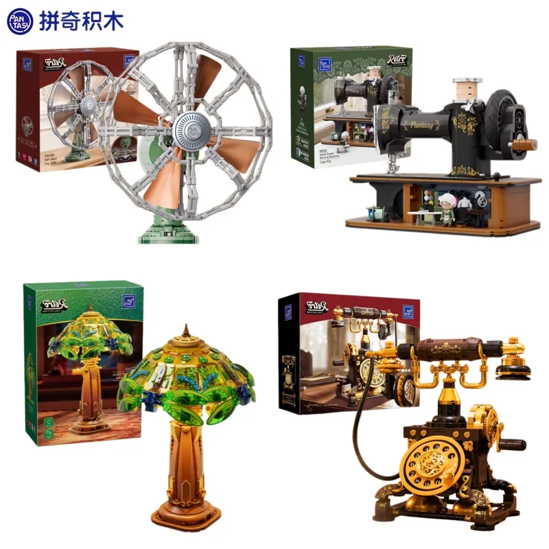 Pantasy Hand-cranked Sewing Machine Building Block Retro Home Decor Glass Table Lamp Assembly Children's Toy Model Ornament Gift
Pantasy Hand-cranked Sewing Machine Building Block Retro Home Decor Glass Table Lamp Assembly Children's Toy Model Ornament Gift