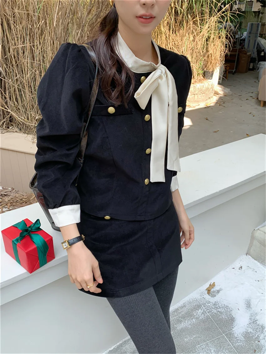 Alien Kitty New Arrival Women Gentle Suits 2024 Chic Vintage Slim Elegant Coats Mini Skirts Work Wear Office Lady Spring Sets
Alien Kitty New Arrival Women Gentle Suits 2024 Chic Vintage Slim Elegant Coats Mini Skirts Work Wear Office Lady Spring Sets
