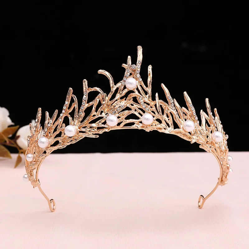 Pearl Crown Headpiece Wedding Dress Accessory for Bride Hair Ornament Elegant Bridal Jewelry
Pearl Crown Headpiece Wedding Dress Accessory for Bride Hair Ornament Elegant Bridal Jewelry