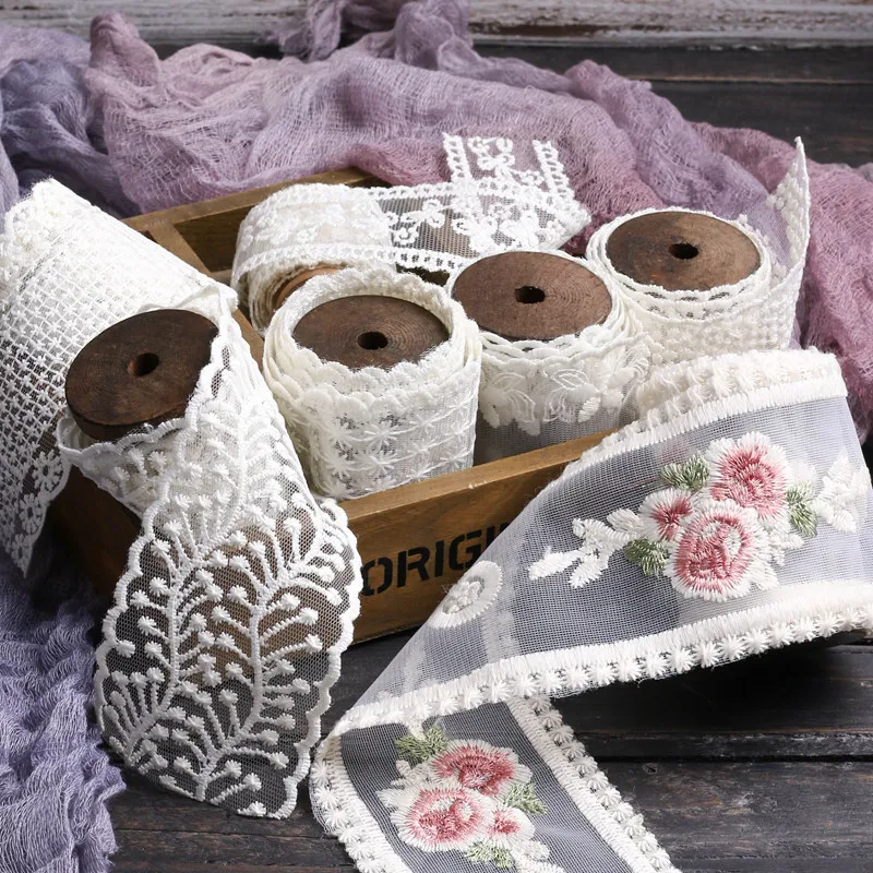 Hollow Embroidered Lace Ribbon Korean Wide Trim Rose Beige African Fabrics Handmade Bow Hair Accessories Cloth Flower Material
Hollow Embroidered Lace Ribbon Korean Wide Trim Rose Beige African Fabrics Handmade Bow Hair Accessories Cloth Flower Material