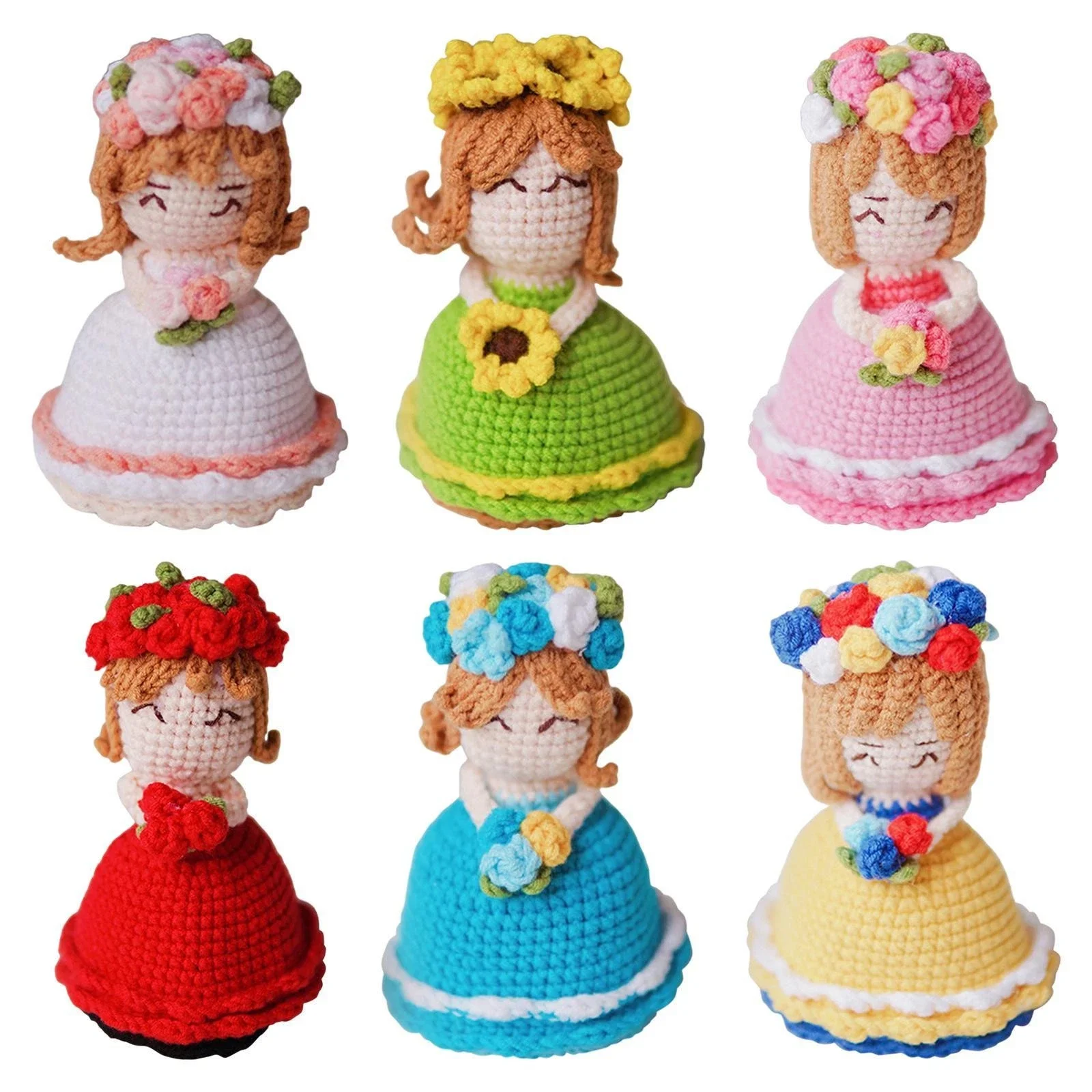 Toy Knitted Needlework Crochet Bouquet Bag Decors DIY Knit Stuffed Rose Flowers Bride Pendants Doll for Girlfriend
Toy Knitted Needlework Crochet Bouquet Bag Decors DIY Knit Stuffed Rose Flowers Bride Pendants Doll for Girlfriend