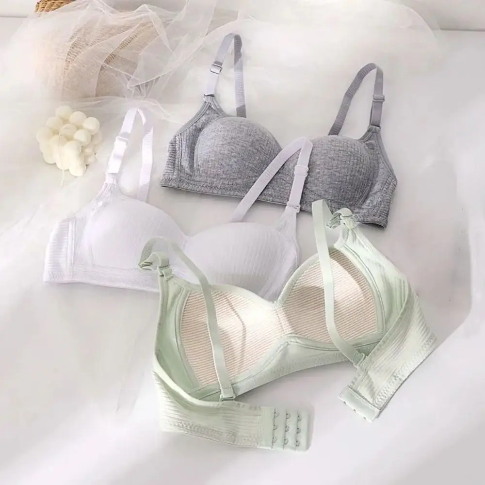 New Breathable Thin Bra Solid Color Without Steel Ring Sports Vest Seamless Comfortable to Wear Cotton Bra
New Breathable Thin Bra Solid Color Without Steel Ring Sports Vest Seamless Comfortable to Wear Cotton Bra