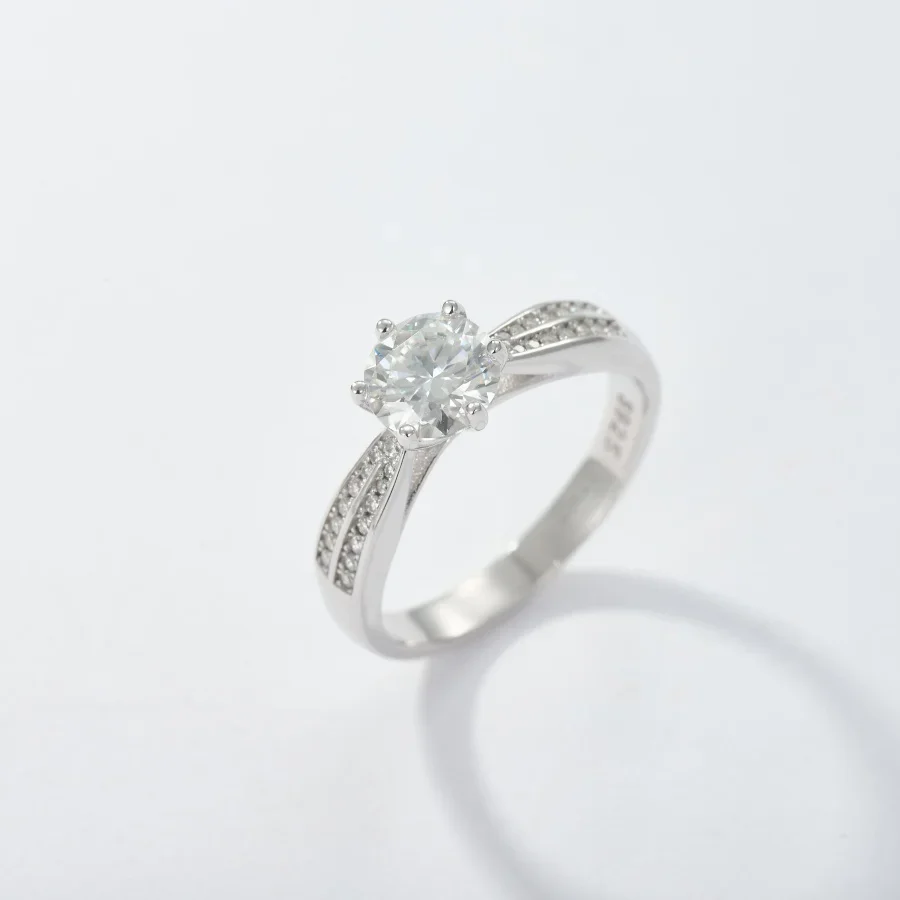 6.5mm Round Ring Moissanite Rings for Women 1.13ct Ring Engagement with Gra Certificate 925 Sterling Silver RingNew 2025
6.5mm Round Ring Moissanite Rings for Women 1.13ct Ring Engagement with Gra Certificate 925 Sterling Silver RingNew 2025