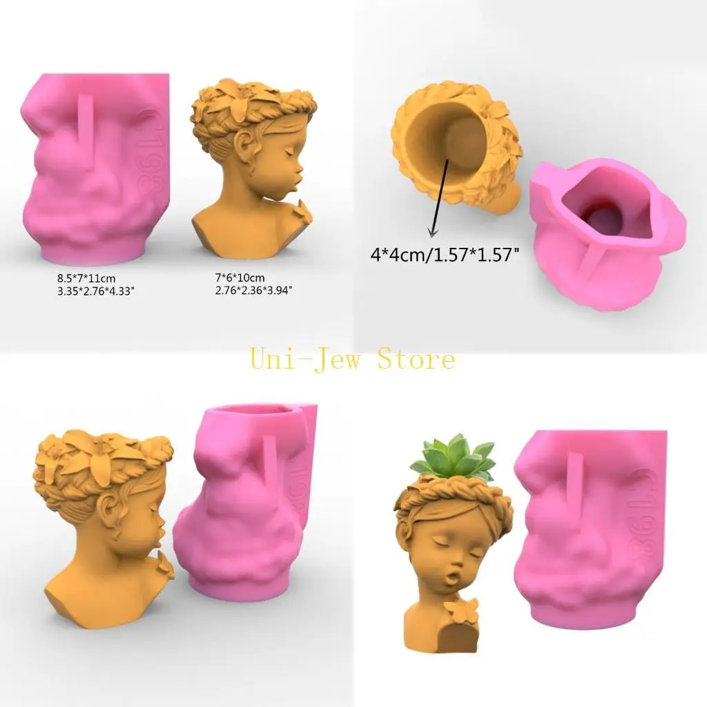 40GB Flower Pot Mold Silicone Flowerpot Plant Vintage Mould Concrete Cement
40GB Flower Pot Mold Silicone Flowerpot Plant Vintage Mould Concrete Cement