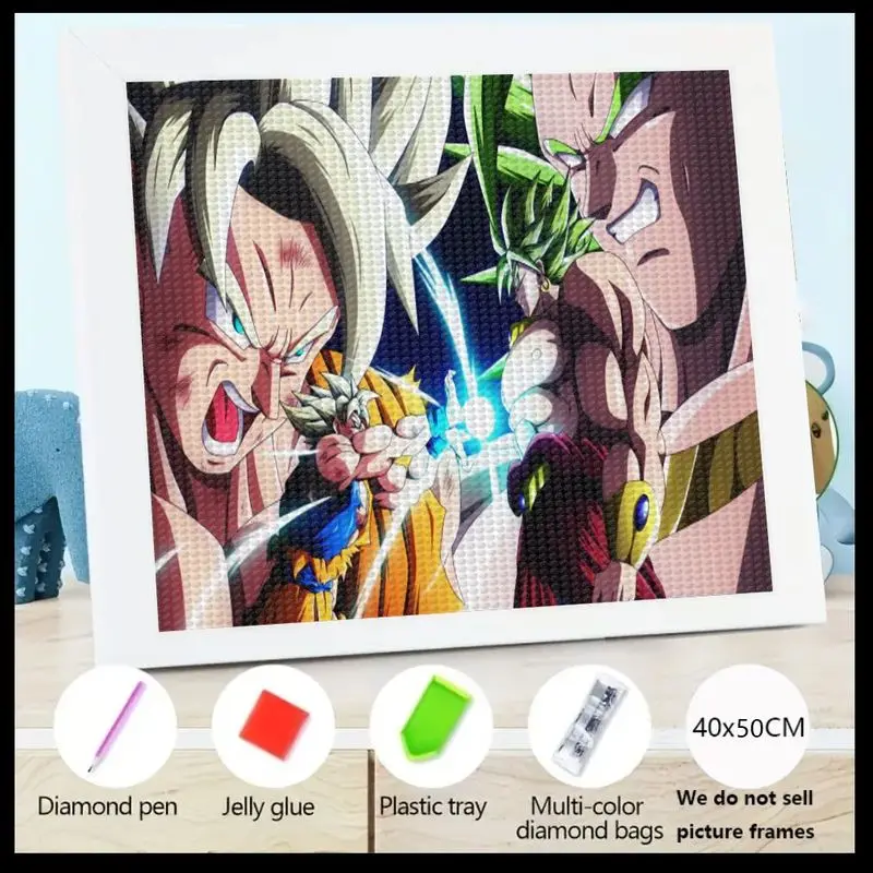 1PC Dragon Ball Z Goku Broly Super Saiyan Battle Scene Diamond Painting Kit, 5D Full Drill Anime Manga Art DIY Gem Craft, Relaxi
1PC Dragon Ball Z Goku Broly Super Saiyan Battle Scene Diamond Painting Kit, 5D Full Drill Anime Manga Art DIY Gem Craft, Relaxi