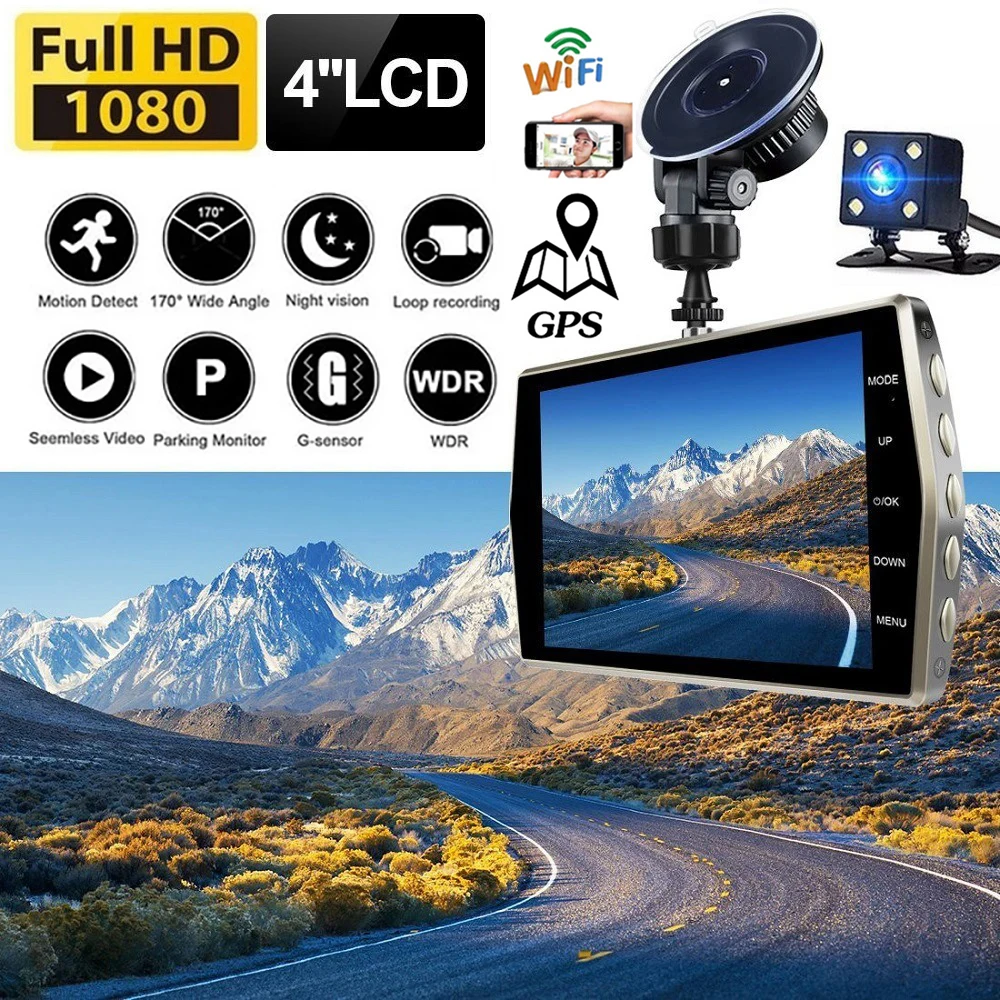 Автомобильный видеорегистратор 1080P Full HD WiFi GPS Видеорегистратор автомобиля Видеорегистратор Автомобильный черный ящик Автомобильные аксессуары Автомобильная камера заднего вида
Автомобильный видеорегистратор 1080P Full HD WiFi GPS Видеорегистратор автомобиля Видеорегистратор Автомобильный черный ящик Автомобильные аксессуары Автомобильная камера заднего вида