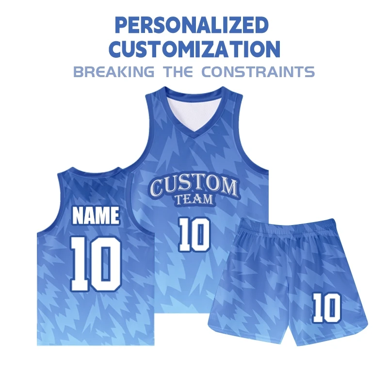 Wholesale High Quality Fabric 100% Polyester Mesh Basketball Jersey Sets Customizable Numbers Basketball Wear For Youth WO-B562
Wholesale High Quality Fabric 100% Polyester Mesh Basketball Jersey Sets Customizable Numbers Basketball Wear For Youth WO-B562