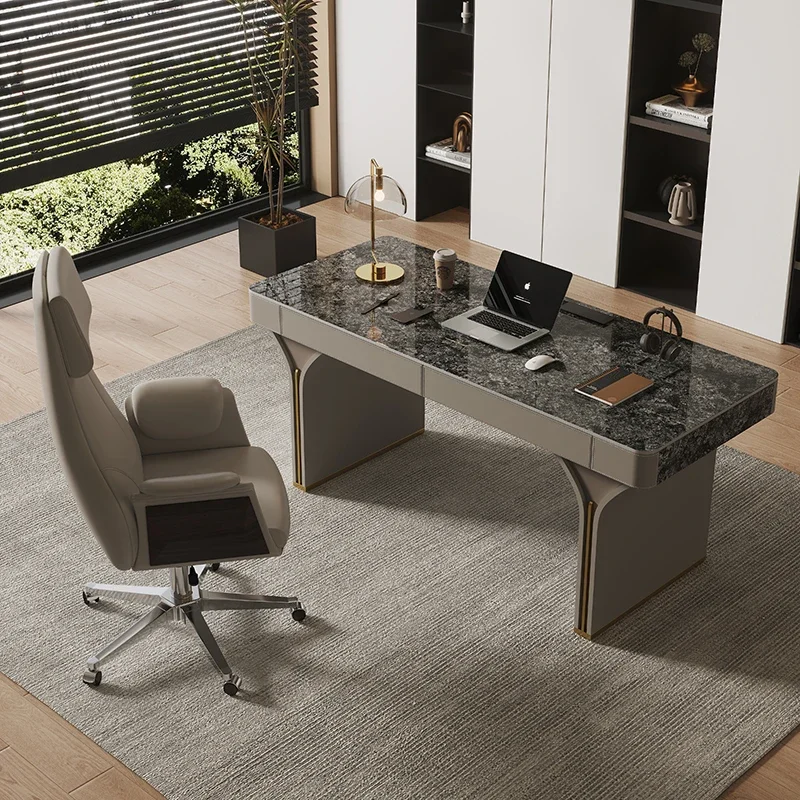 Роскошная кожаная розетка для хранения, дизайнерский офисный стол, современный стол для руководителей, компьютерная письменная мебель Mesa De Escritorio, офисная мебель
Роскошная кожаная розетка для хранения, дизайнерский офисный стол, современный стол для руководителей, компьютерная письменная мебель Mesa De Escritorio, офисная мебель