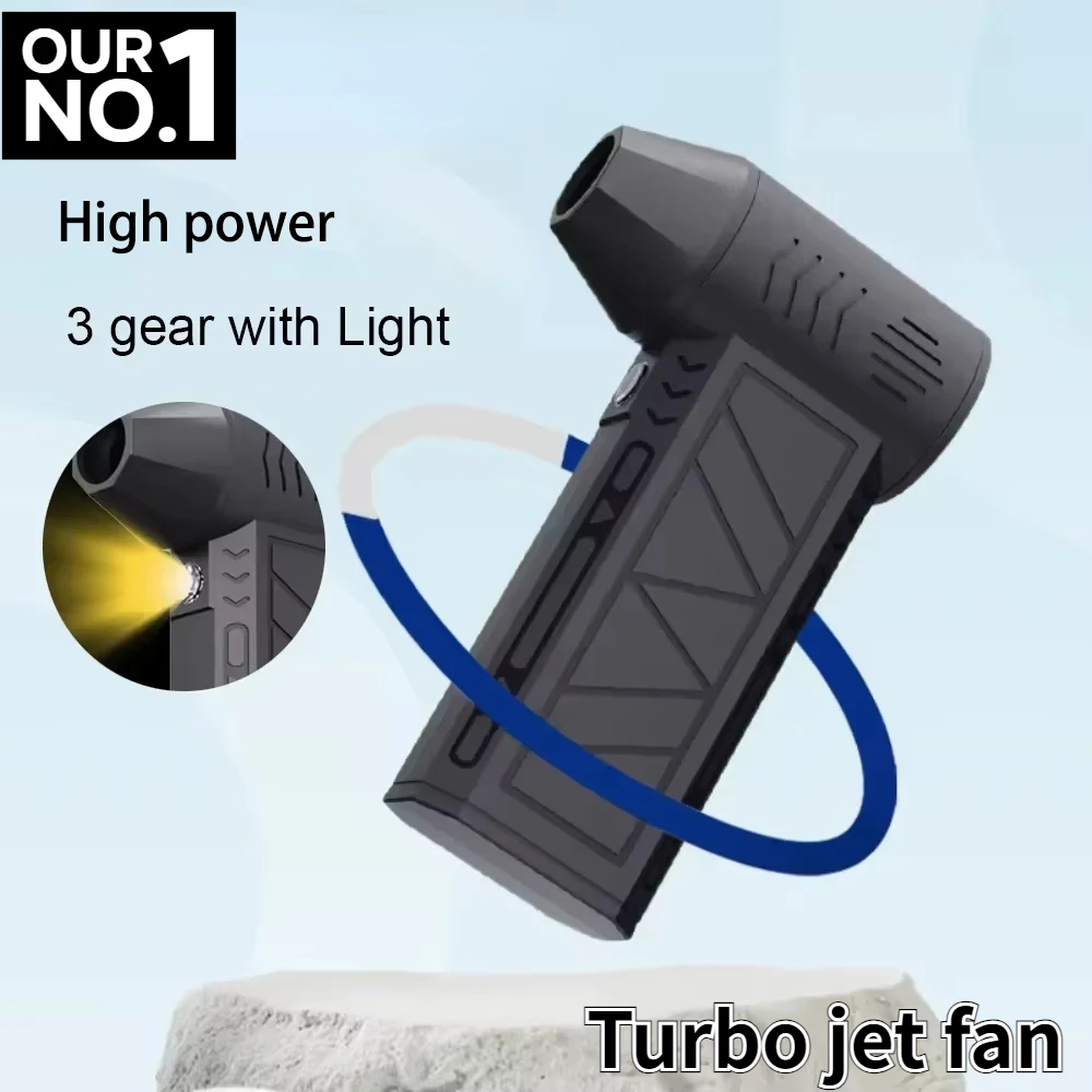 New130000RPM Mini Turbo Jet Fan Electric Air Duster Adjustable wind speed Violent Blower Rechargeable with Light Car Cleaning
New130000RPM Mini Turbo Jet Fan Electric Air Duster Adjustable wind speed Violent Blower Rechargeable with Light Car Cleaning