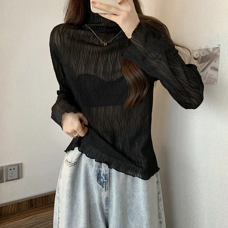 Western Half High Collar Sweater Women Autumn Winter New Slim Lace Top Thin Slightly Fitted Fashion Jumper
Western Half High Collar Sweater Women Autumn Winter New Slim Lace Top Thin Slightly Fitted Fashion Jumper