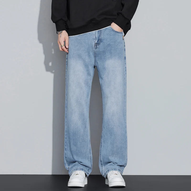 American Retro Men's Jeans Loose Casual Straight Leg Long Pants High Street Sle Summer New Trend Brand mid High Waist
American Retro Men's Jeans Loose Casual Straight Leg Long Pants High Street Sle Summer New Trend Brand mid High Waist