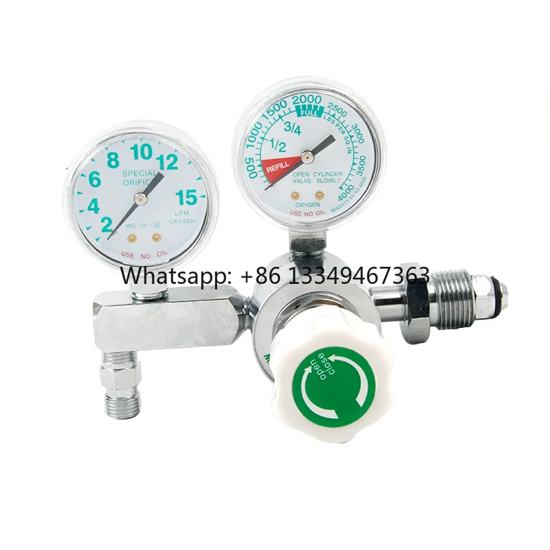 A Medical Oxygen Cylinder Reducer Aluminum with Barb or Diss Flowmeter for Hospital
A Medical Oxygen Cylinder Reducer Aluminum with Barb or Diss Flowmeter for Hospital