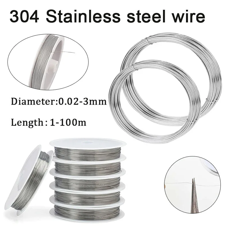 1-100 м мягкая проволока из нержавеющей стали, бисерная проволока 0,02-3 мм, самостоятельное изготовление ювелирных изделий, однорядная крепежная мягкая железная проволока, нержавеющая
1-100 м мягкая проволока из нержавеющей стали, бисерная проволока 0,02-3 мм, самостоятельное изготовление ювелирных изделий, однорядная крепежная мягкая железная проволока, нержавеющая