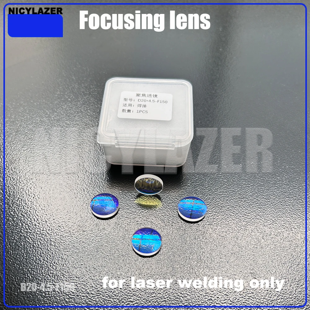 D20*4.5 F150 Laser Focusing Lens, 20mm Diameter 150mm FL Optical Lens for Fiber Laser Cutting Engraving Head
D20*4.5 F150 Laser Focusing Lens, 20mm Diameter 150mm FL Optical Lens for Fiber Laser Cutting Engraving Head