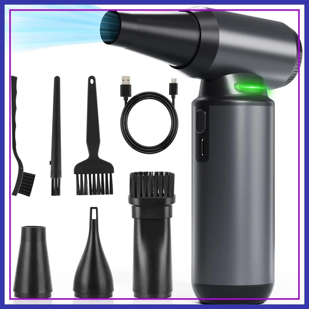 300000RPM Cordless Air Duster, 8000mAh Rechargeable Blower, 3-Speed for Computer & Home Cleaning
300000RPM Cordless Air Duster, 8000mAh Rechargeable Blower, 3-Speed for Computer & Home Cleaning