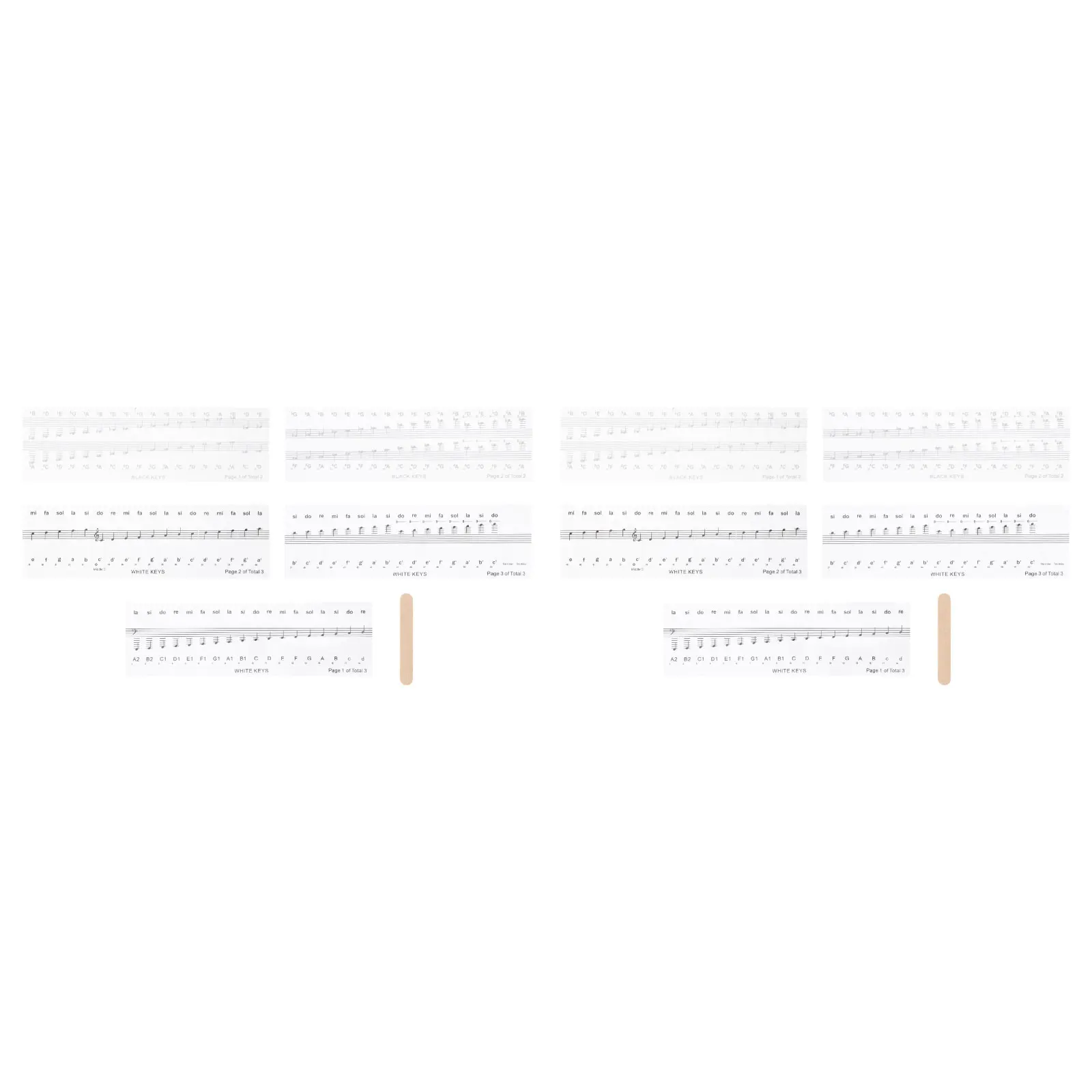 Piano Stickers 2 Sets PVC Note Introductory Beginning Music Beginner Keyboard Waterproof Wear Resistant Long Lasting No Adhesive
Piano Stickers 2 Sets PVC Note Introductory Beginning Music Beginner Keyboard Waterproof Wear Resistant Long Lasting No Adhesive