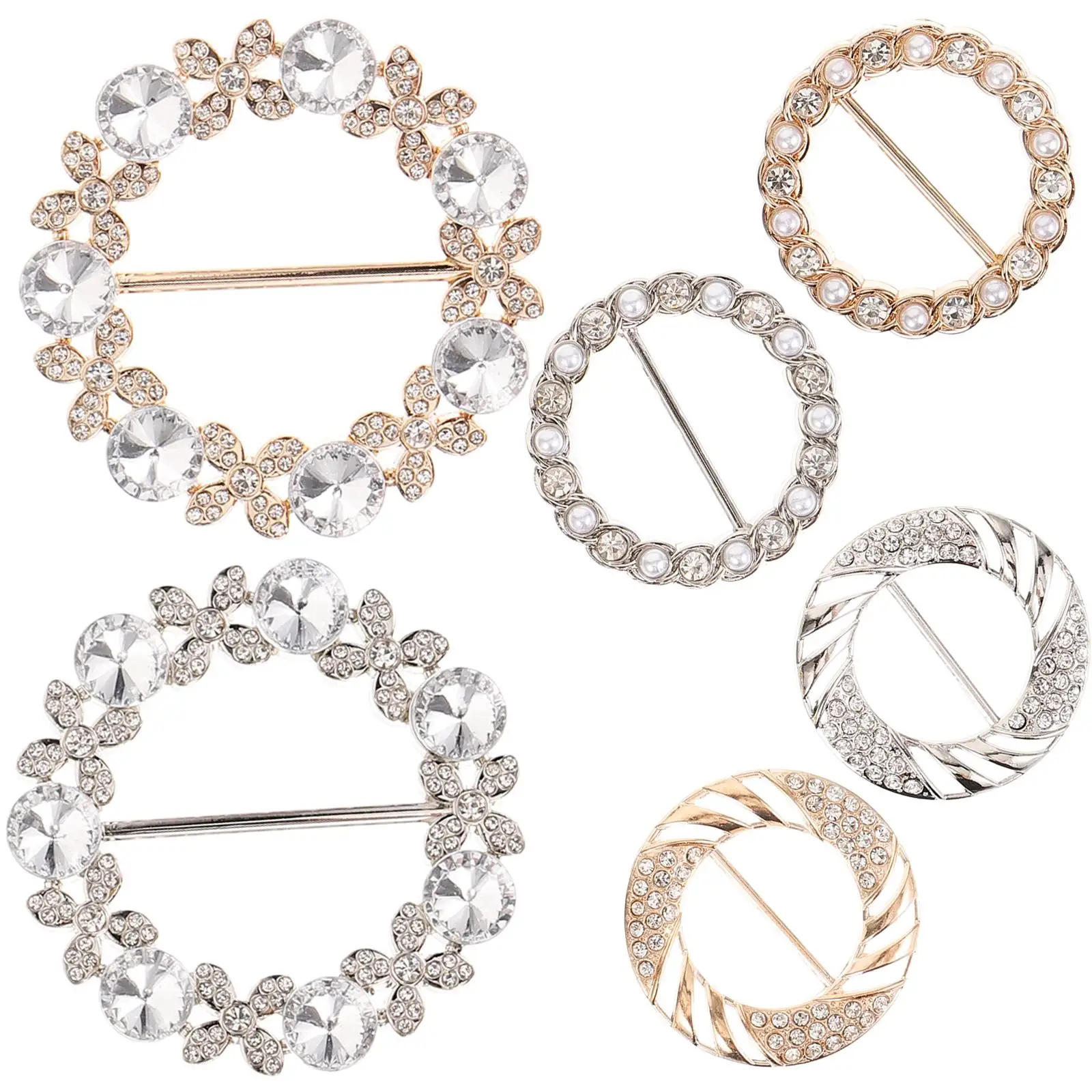 6 Pcs Metal Scarf Buckle Clip Rhinestone Scarves Buckles Replaceable Fastener Decorative Women Clips Clasp
6 Pcs Metal Scarf Buckle Clip Rhinestone Scarves Buckles Replaceable Fastener Decorative Women Clips Clasp
