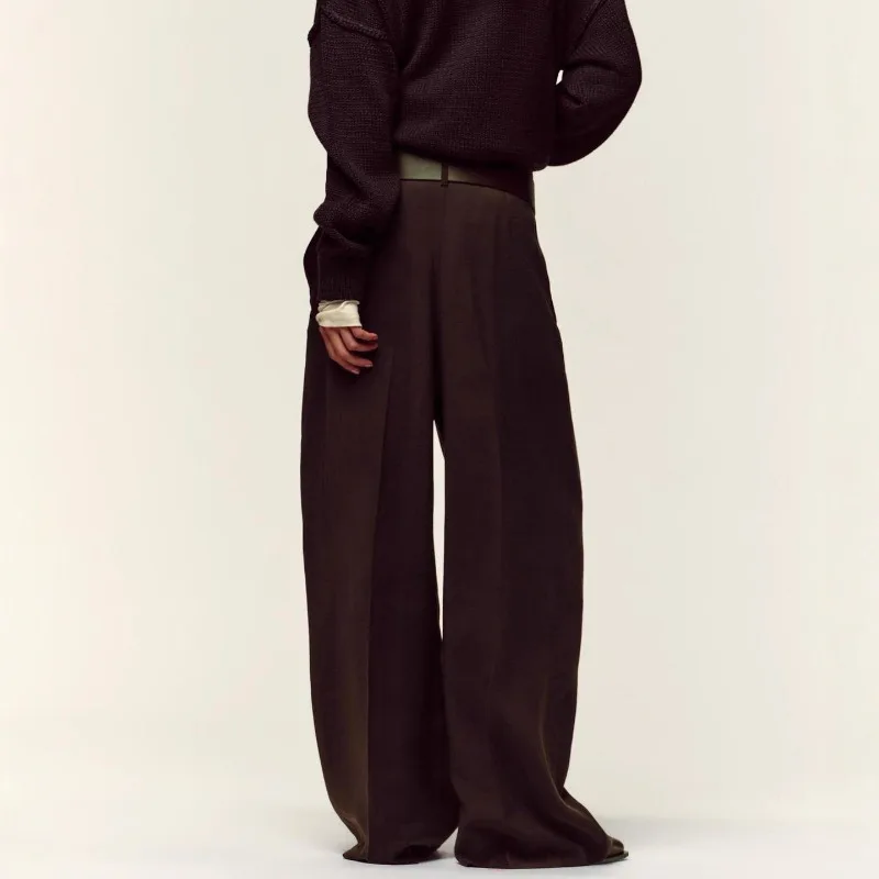 Shpmishal, американская мода, осень 2023, новые повседневные брюки, женские широкие брюки в стиле ретро, обычные брюки, женская одежда
Shpmishal, американская мода, осень 2023, новые повседневные брюки, женские широкие брюки в стиле ретро, обычные брюки, женская одежда