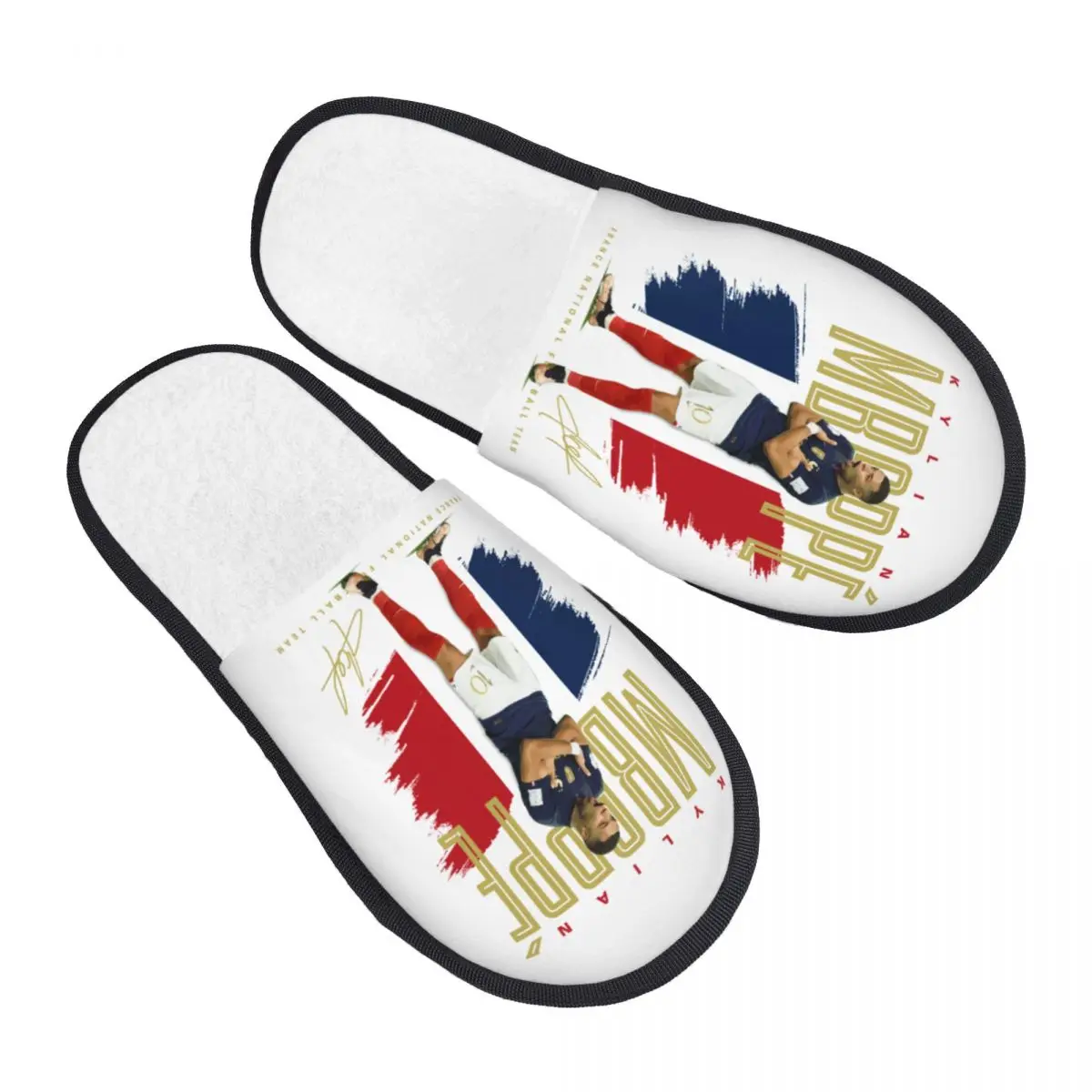 Женские футбольные домашние тапочки с принтом на заказ, уютные теплые французские пушистые тапочки из пены с эффектом памяти KM, домашняя уличная обувь
Женские футбольные домашние тапочки с принтом на заказ, уютные теплые французские пушистые тапочки из пены с эффектом памяти KM, домашняя уличная обувь