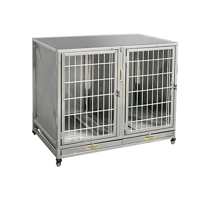 STLFModern Customized Simple Stainless Steel Breathable Double Door Pet Cage for Dogs & Cats Classic Luxury Design Eco-Friendly
STLFModern Customized Simple Stainless Steel Breathable Double Door Pet Cage for Dogs & Cats Classic Luxury Design Eco-Friendly