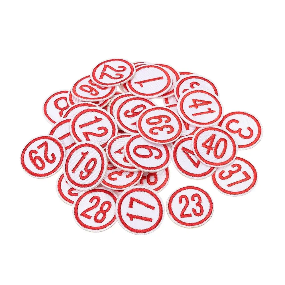 Digital Number Patch Embroidery Red Cloth Paste DIY for Clothing, Shoes, Hats, Backpacks, Socks, Luggage - Pack of 50
Digital Number Patch Embroidery Red Cloth Paste DIY for Clothing, Shoes, Hats, Backpacks, Socks, Luggage - Pack of 50