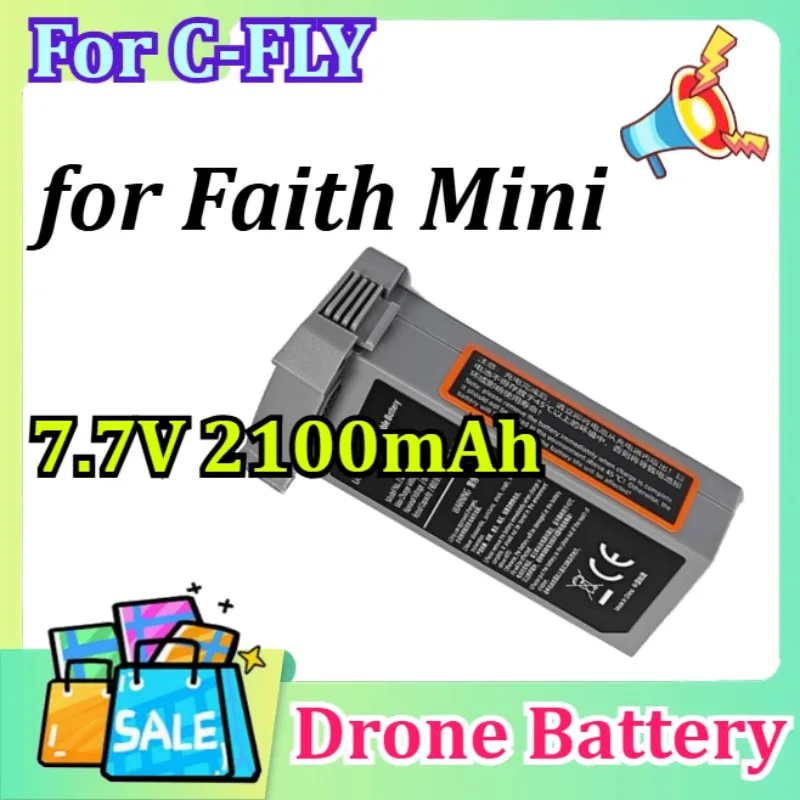 7.7V 2100mAh Drone Battery 26min Flight Time for C-FLY Faith Mini Accessories Parts High Quality Rechargeable Battery
7.7V 2100mAh Drone Battery 26min Flight Time for C-FLY Faith Mini Accessories Parts High Quality Rechargeable Battery
