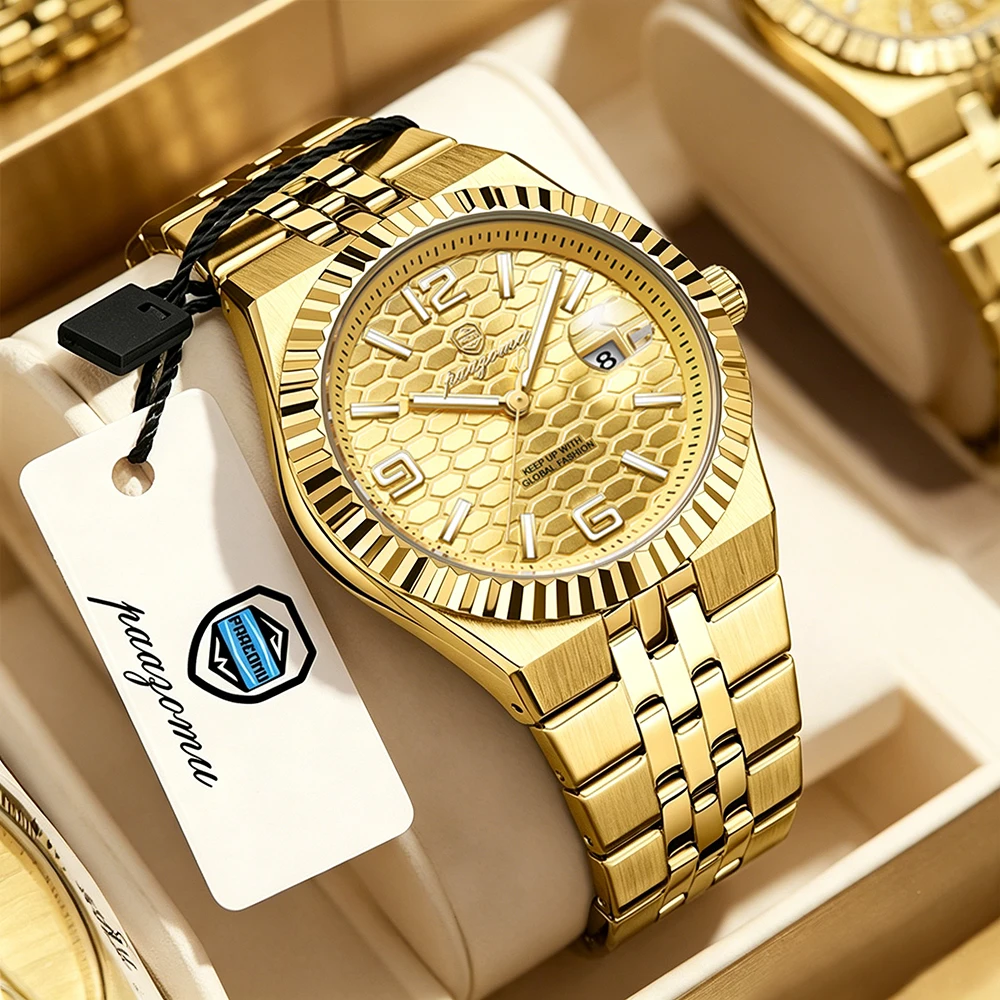 PAAZOMU Top Business Men Wristwatch Stainless Steel Waterproof Luminous Casual Man Watch Date Week Stylish Men's Quartz Watches
PAAZOMU Top Business Men Wristwatch Stainless Steel Waterproof Luminous Casual Man Watch Date Week Stylish Men's Quartz Watches