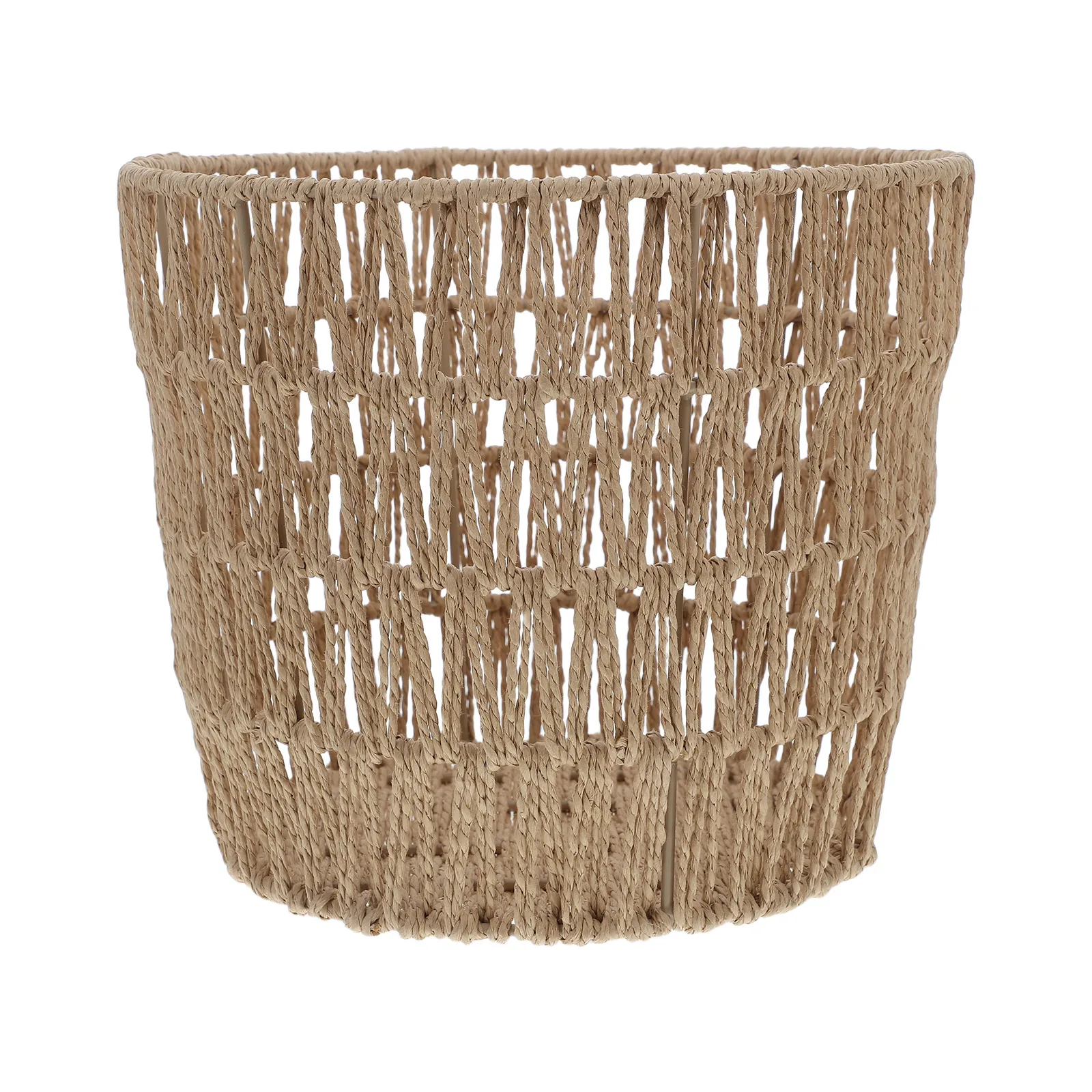 Round Garbage Basket Large Capacity Woven Paper Rope Storage Trash Bin Desk Organizer Multipurpose Container XH23147
Round Garbage Basket Large Capacity Woven Paper Rope Storage Trash Bin Desk Organizer Multipurpose Container XH23147