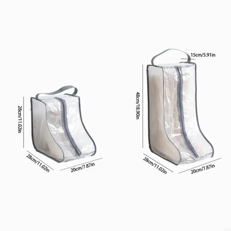 77JF Seasonal Boot Bag Moisture Proof Transparent Footwear Protector Waterproof Shoes Dust Cover with Zippers
77JF Seasonal Boot Bag Moisture Proof Transparent Footwear Protector Waterproof Shoes Dust Cover with Zippers
