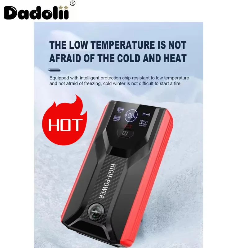 12V 98000mAh Car Jump Starter - Emergency Booster for Dead Batteries | Portable Power Bank with LED Light | Auto Rescue Charger
12V 98000mAh Car Jump Starter - Emergency Booster for Dead Batteries | Portable Power Bank with LED Light | Auto Rescue Charger
