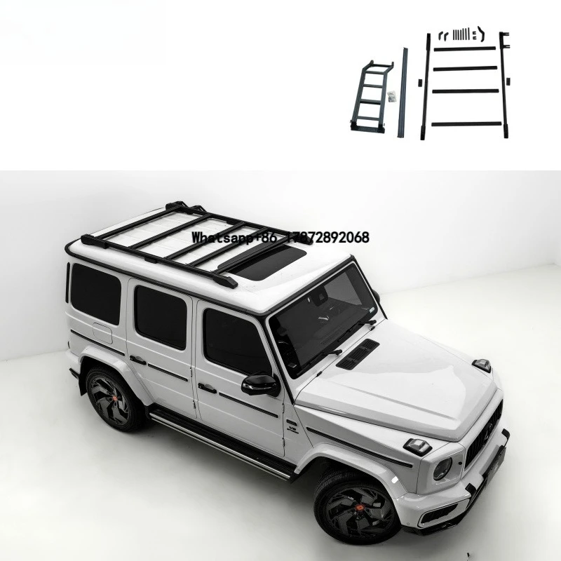 W465 Roof Rack with Ladder Fit for G Class W464 and W465 From 2019 - 2026 Year Adjusted Luggage Rack for G Class
W465 Roof Rack with Ladder Fit for G Class W464 and W465 From 2019 - 2026 Year Adjusted Luggage Rack for G Class