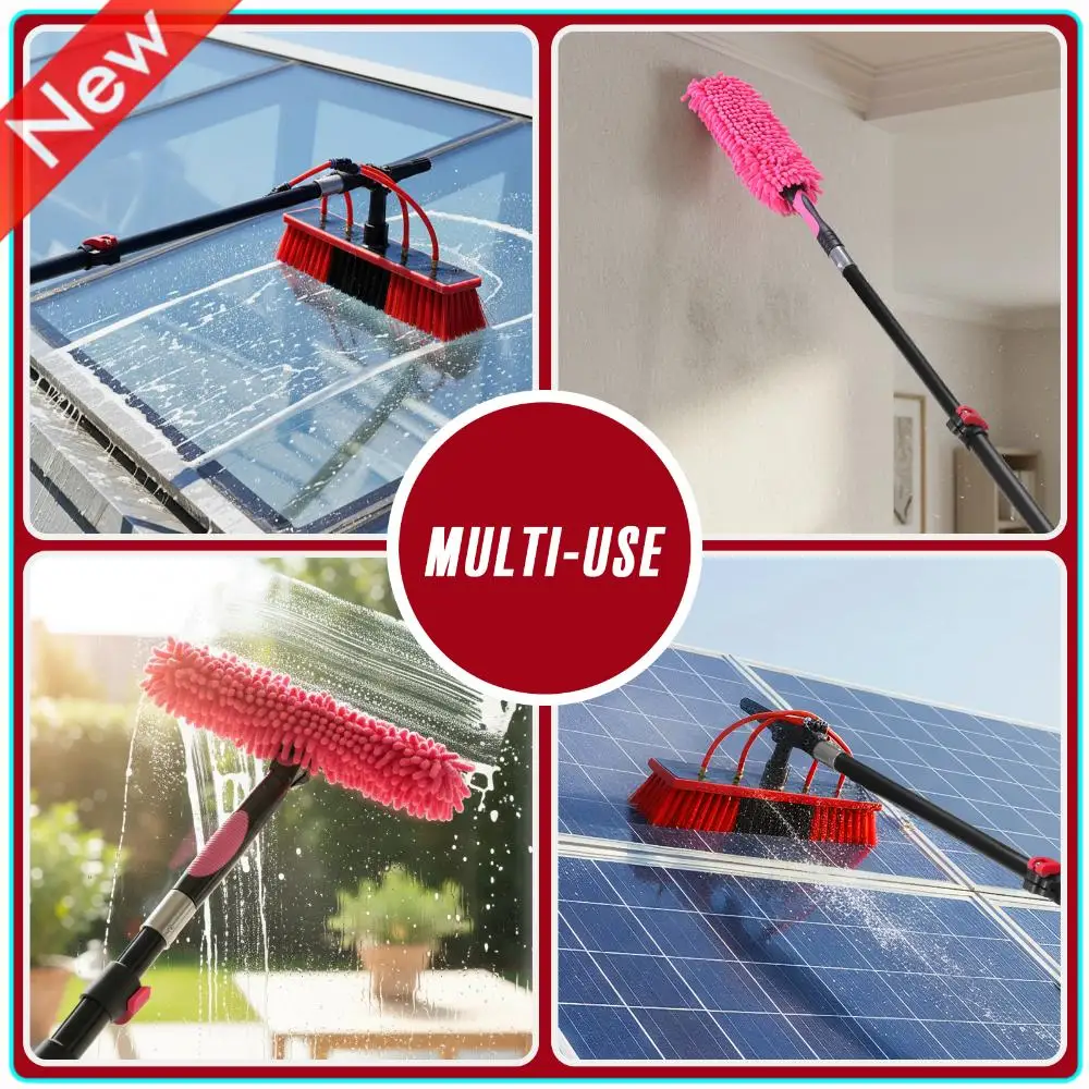 Water Fed Brush Kit Extendable Window Cleaning Pole Telescopic Water Supply Brush Kit Solar Panel Cleaning Tool
Water Fed Brush Kit Extendable Window Cleaning Pole Telescopic Water Supply Brush Kit Solar Panel Cleaning Tool