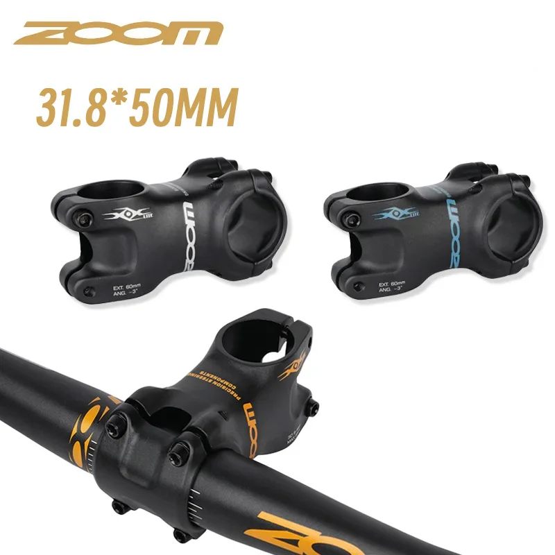 ZOOM 50mm stem 31.8mm Mtb Road short bike stem lightweight -3 degrees White Blue Label Aluminum bicycle handlebar stem riser
ZOOM 50mm stem 31.8mm Mtb Road short bike stem lightweight -3 degrees White Blue Label Aluminum bicycle handlebar stem riser