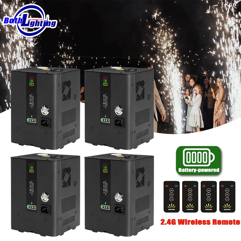 4PCS Battery Mini Spark 350W Use for Stage Cold Spark Portable Small Cold Spark Machine Remote Control
4PCS Battery Mini Spark 350W Use for Stage Cold Spark Portable Small Cold Spark Machine Remote Control