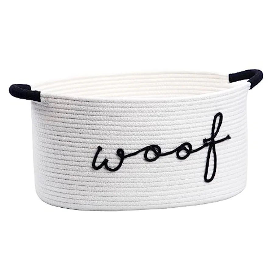 Woof Dog Toy Basket Woven Pet Baskets Storage Bin Box with Durable Handles, Pet Supplies Puppy Bins Perfect for Organizing Dog
Woof Dog Toy Basket Woven Pet Baskets Storage Bin Box with Durable Handles, Pet Supplies Puppy Bins Perfect for Organizing Dog