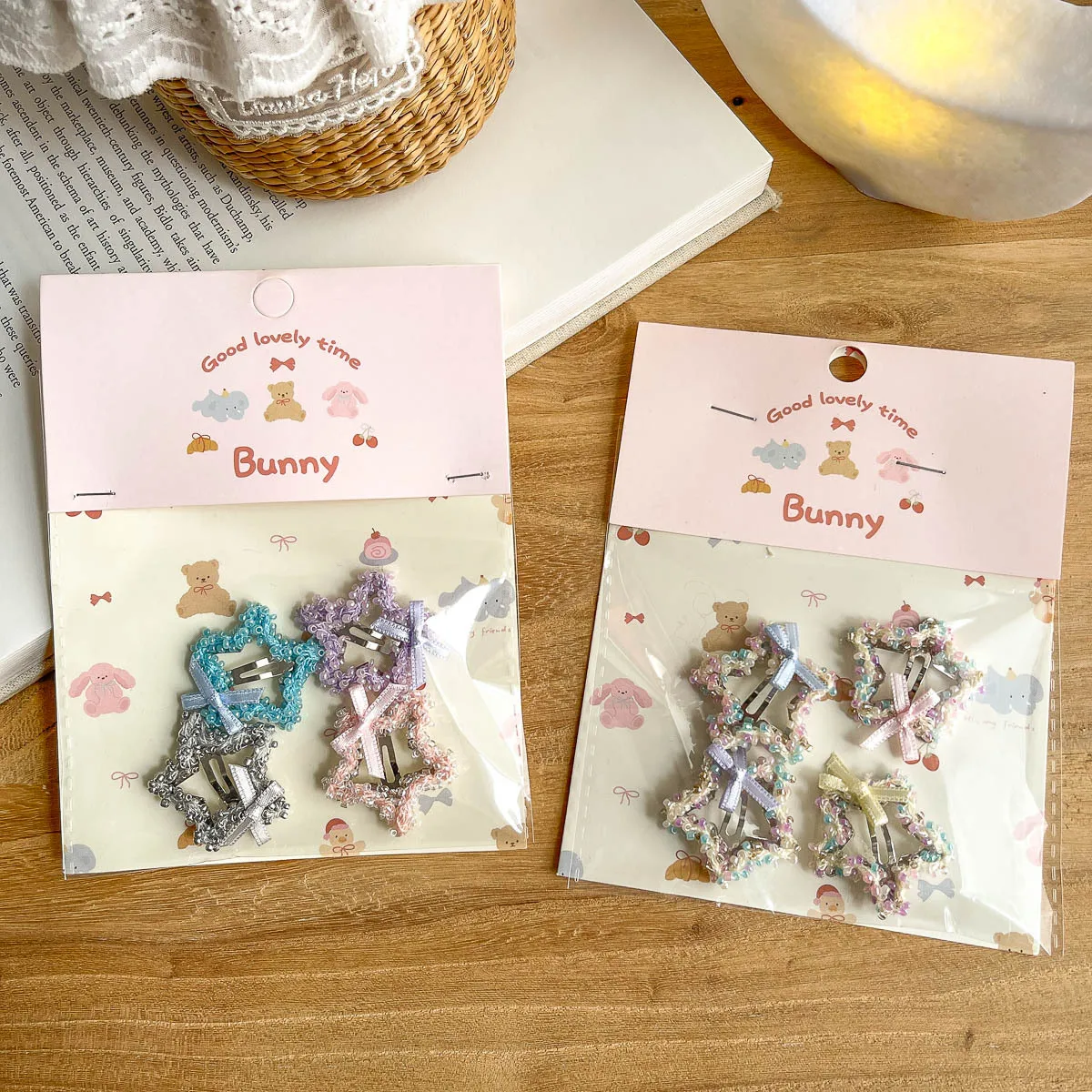 4pcs Bow Beaded Star BB Clip Small Bangs Side Clip Hairpin Hair Clip Girl Barrettes Headwear Hairpin Children's Hair Accessories
4pcs Bow Beaded Star BB Clip Small Bangs Side Clip Hairpin Hair Clip Girl Barrettes Headwear Hairpin Children's Hair Accessories
