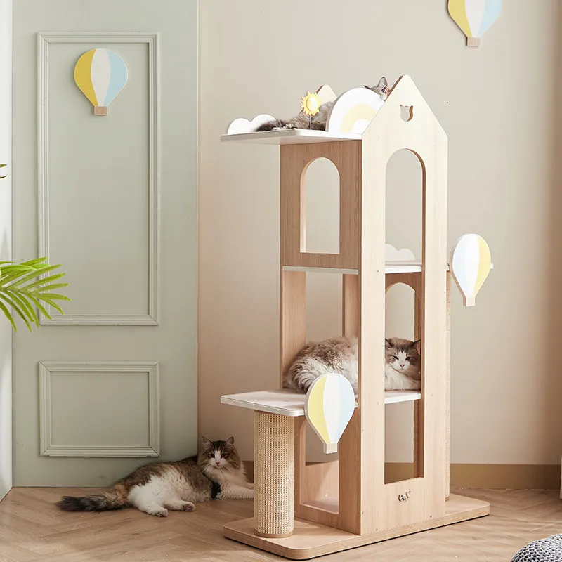 Cat Climbing Frame, Hot Air Balloon Cat Frame, Solid Wood Cat, Scratching Board
Cat Climbing Frame, Hot Air Balloon Cat Frame, Solid Wood Cat, Scratching Board