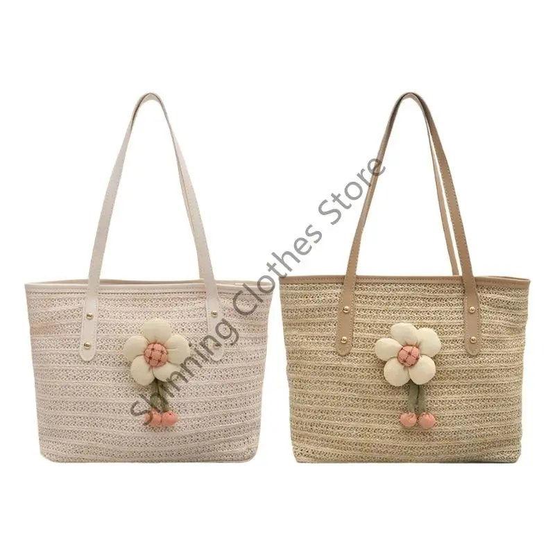 M68A All-matching Handbag for Women Straw Shoulder Bag Large Capacity Armpit Bag Female Vacation Bag Stylish Beach Bag
M68A All-matching Handbag for Women Straw Shoulder Bag Large Capacity Armpit Bag Female Vacation Bag Stylish Beach Bag