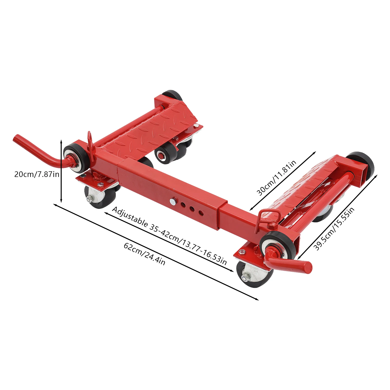 Wheel Dolly, Car Wheel Dolly, Lever Type Car Moving Dolly Red 24.4*15.55*7.87in for Moving Your Sedans& SUVs in Towing Companies
Wheel Dolly, Car Wheel Dolly, Lever Type Car Moving Dolly Red 24.4*15.55*7.87in for Moving Your Sedans& SUVs in Towing Companies