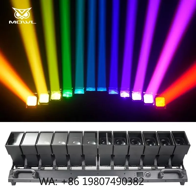12x60W RGBW Single Swing Beam LED Matrix Moving Head Projection Light DMX Wash Effect for Bar Club Stage Illumination
12x60W RGBW Single Swing Beam LED Matrix Moving Head Projection Light DMX Wash Effect for Bar Club Stage Illumination