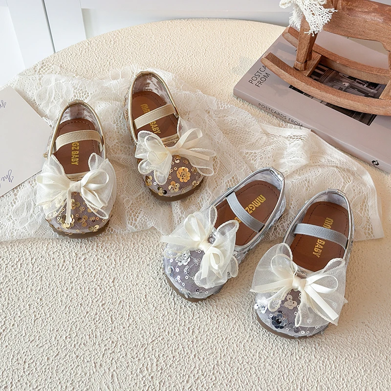 Girls Ballet Princess Shoes with Sequins Bow Non-slip Children Flats Dress Shoes Soft Sole Baby First Walker Shoes Size 21-30
Girls Ballet Princess Shoes with Sequins Bow Non-slip Children Flats Dress Shoes Soft Sole Baby First Walker Shoes Size 21-30