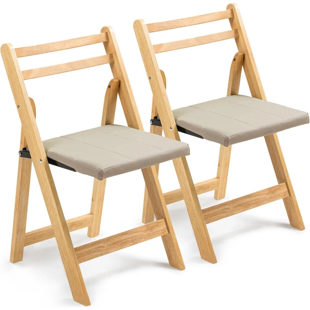 Folding Chairs with Cushion, Wooden Padded Folding Chairs 2 Pack, Portable and Assembled Folding Dining Chair
Folding Chairs with Cushion, Wooden Padded Folding Chairs 2 Pack, Portable and Assembled Folding Dining Chair