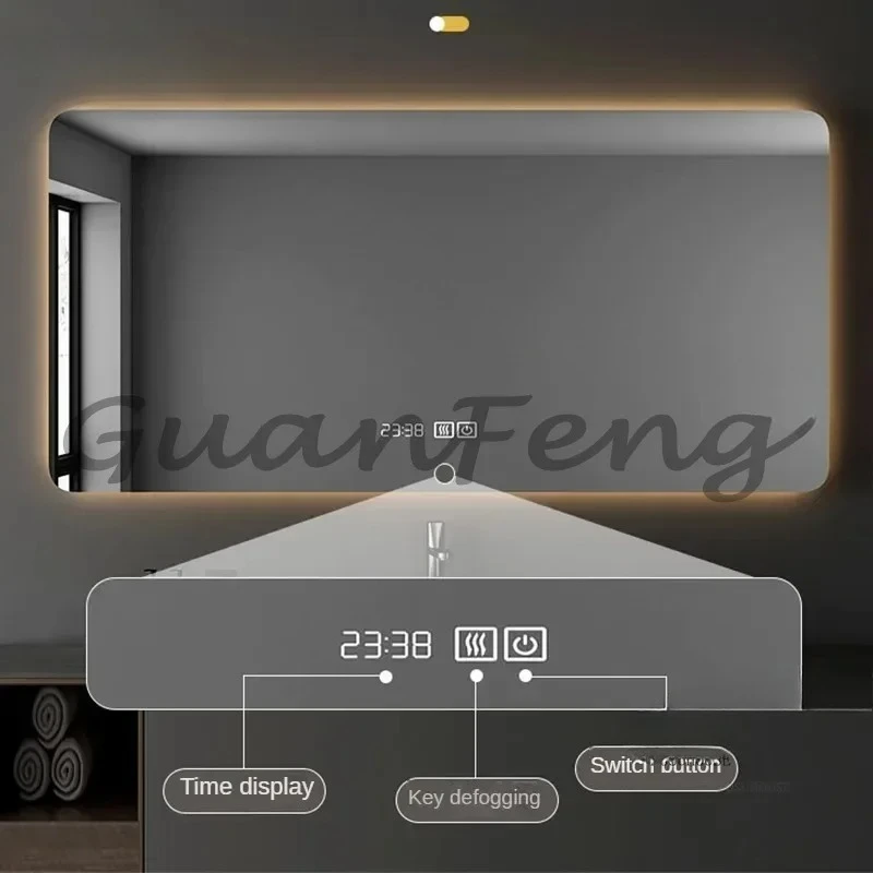 Defogging mirror Smart rectangular wall mirror Hotel touch screen
Defogging mirror Smart rectangular wall mirror Hotel touch screen