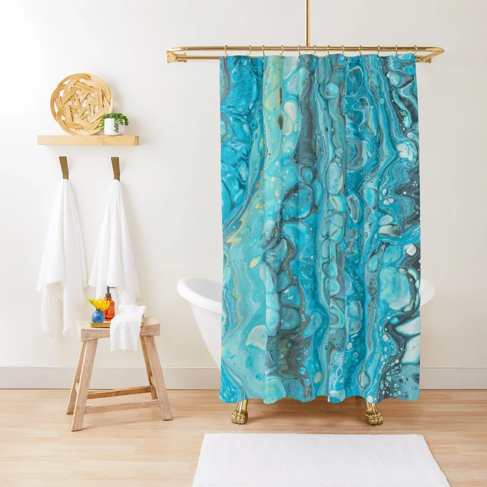Teal blue marble - waves - water Shower Curtain Waterproof Fabric Bathroom Bathroom Accessorys Curtain
Teal blue marble - waves - water Shower Curtain Waterproof Fabric Bathroom Bathroom Accessorys Curtain