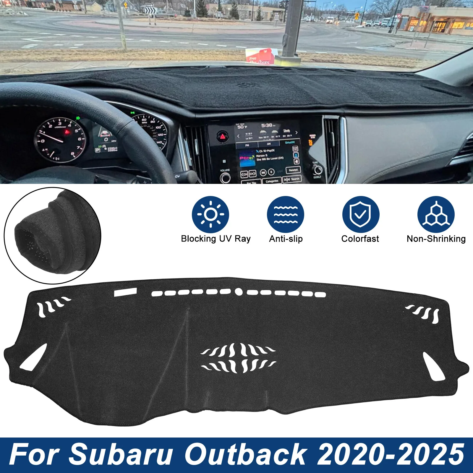 1PCS LHD Dashboard Cover Pad Car Liner Anti-UV Mat Sunshade Dashmat Pad For Subaru Outback Wagon 6GEN AWD Sport Touring 2021-25
1PCS LHD Dashboard Cover Pad Car Liner Anti-UV Mat Sunshade Dashmat Pad For Subaru Outback Wagon 6GEN AWD Sport Touring 2021-25