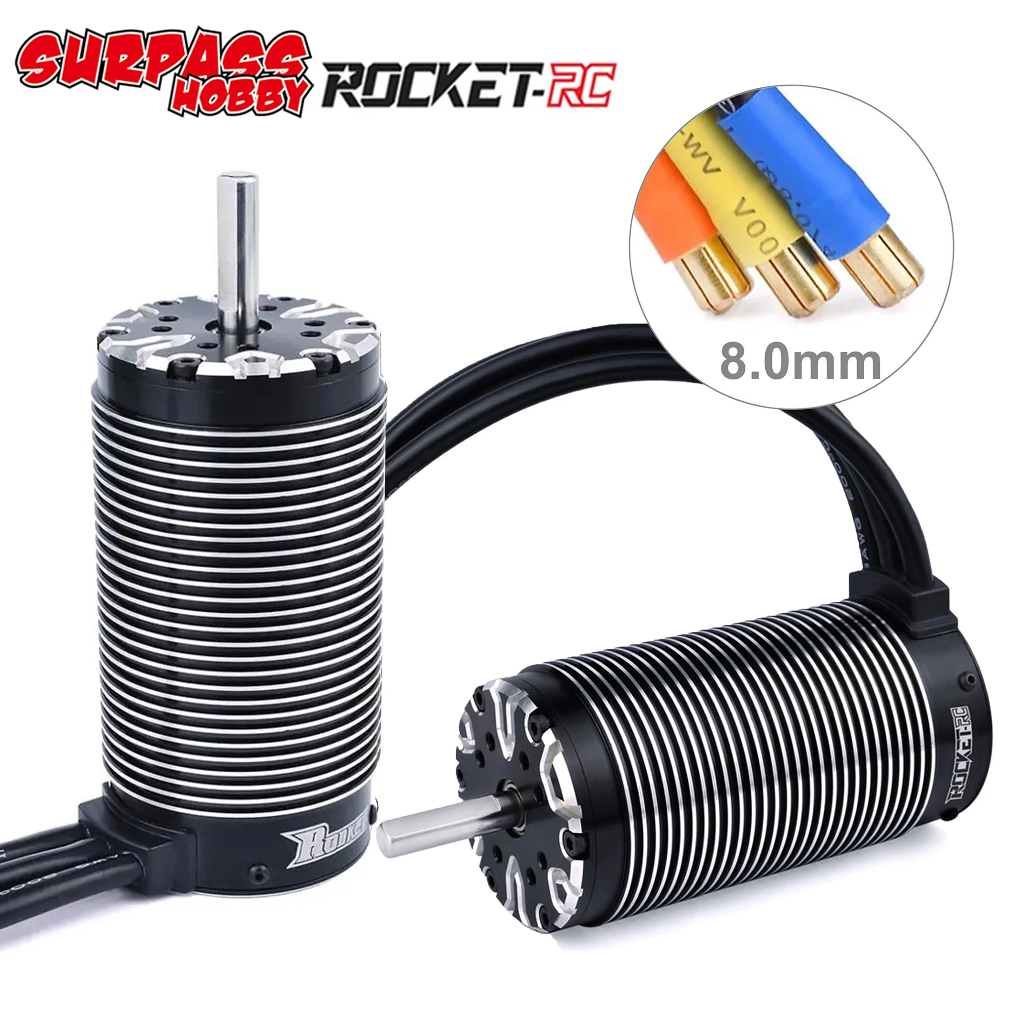 Surpass Hobby Rocket RC Motor 5692 56112 Waterproof Brushless Motor for 1/5 RC Car RTR on Road Buggy Wltoys High Quality Motor
Surpass Hobby Rocket RC Motor 5692 56112 Waterproof Brushless Motor for 1/5 RC Car RTR on Road Buggy Wltoys High Quality Motor
